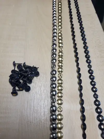 153740- Decorative trim in different colour and sizes and loose decorative nails